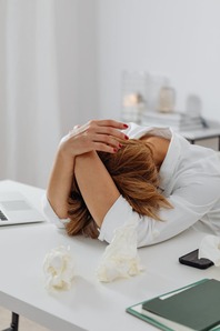 burned out worker